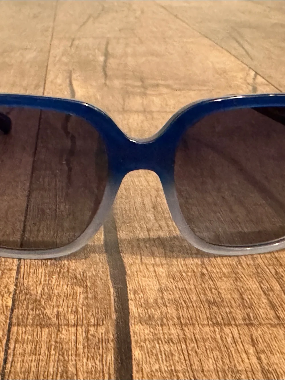Coach Blue Gradient Square Sunglasses